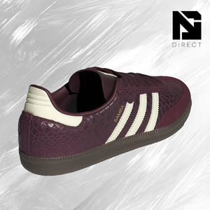 อาดิดาส วีเอ็มเอ็นเอส แซมบา โอจี'มารูน ครีม ไวท์ โกลด์' รองเท้าสไตล์วอล์คกิ้งสำหรับผู้หญิง รองเท้าผ้าใบสำหรับใส่ทุกวัน - Product Image 3