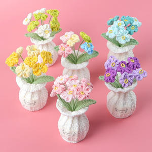 ดอกลิลลี่แห่งหุบเขาถักโครเชต์หลากสีสัน ขายดี ราคาส่ง ต้นไม้ประดิษฐ์ถักไหมพรม ของตกแต่งบ้านสำหรับใช้ในชีวิตประจำวัน - Product Image 4