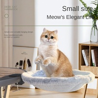 Hamac de bureau pour chat de luxe écologique, assemblé, alternative au cadre d'escalade réglable, table pour chaton, lit, nid, fournitures pour animaux de compagnie