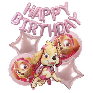 Set <span class=keywords><strong>de</strong></span> Globos <span class=keywords><strong>de</strong></span> Aluminio con Diseño <span class=keywords><strong>de</strong></span> Perrito <span class=keywords><strong>Patrulla</strong></span> y Feliz Cumpleaños para Decoración <span class=keywords><strong>de</strong></span> Fiestas Infantiles - Product Image 3