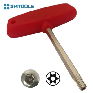 Tamper proof T handle t bar torx wrench key with security torx tip