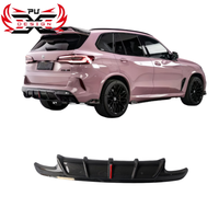 Diffuseur de pare-chocs arrière en fibre de carbone sèche préimprégnée pour BMW X5M F95, style AE, kit carrosserie aérodynamique de course, pièces de tuning