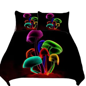 Оптовая продажа на заказ 3D Печатный светящийся в темноте контроллер для детей подростков спальня одеяло постельное белье Комплект пододеяльника
