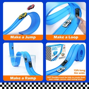 <span class=keywords><strong>Pista</strong></span> per Auto Chengji in Lega, Modellino Giocattolo per Bambini, <span class=keywords><strong>Pista</strong></span> Flessibile Fai-da-Te con Ventose per Auto da Corsa - Product Image 5