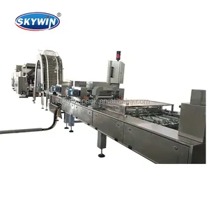 Ligne de production de biscuits en gaufrettes Skywin/machine de fabrication de gaufres automatique/gaufrier