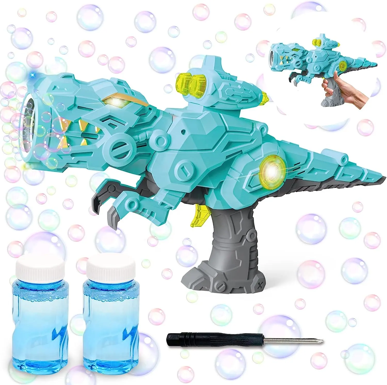 Dinosaur Bubble Gun Machine With Deformable Design Bubble Gun Bubble Guns Toys For Kids Outdoor Play Toys