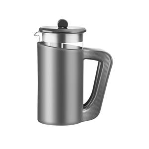 Nouvelle cafetière à piston en acier inoxydable à <span class=keywords><strong>double</strong></span> paroi personnalisée populaire, cafetière manuelle avec sablier et thermomètre - Product Image 3
