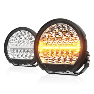 10000LM 둥근 9 인치 12V 24V 트럭 led 일 빛 4Wd 4X4 반점 led offroad 빛 140W 9 인치 Led 모는 빛