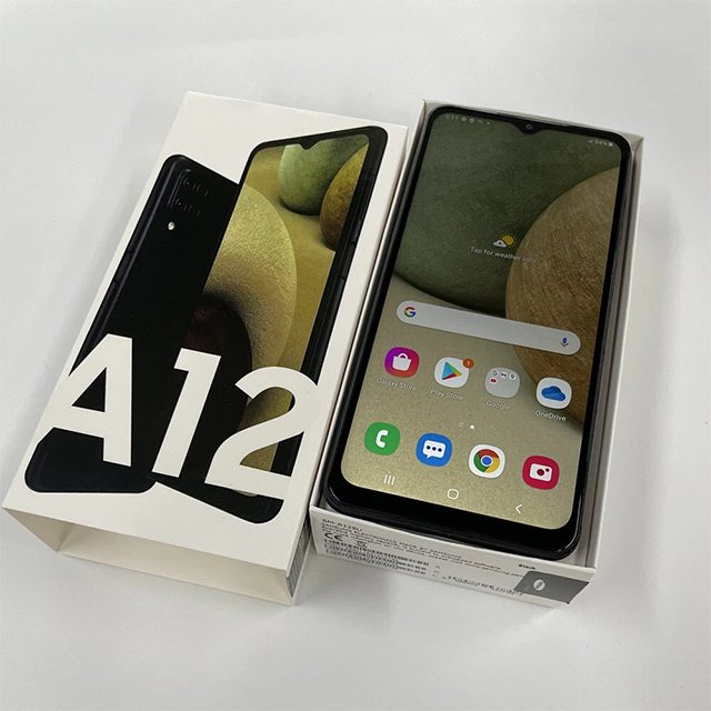 For Samsung A12 Unlocked Smartphone 4G LTE Dual SIM 6.5 Inch HD Display Large Battery Global Bands for Emerging Markets