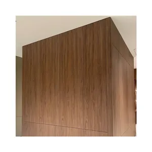 Wood Veneer Solid Metal Plate Bamboo Wood Fiber Wall Panel Paint-free Bamboo Charcoal Metal Wood Veneer