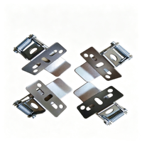 Clip à ressort métallique estampé à plusieurs trous en acier laminé à froid nickelé pour downlight LED / panneau lumineux