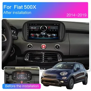 Autoradio Android pour <span class=keywords><strong>Fiat</strong></span> <span class=keywords><strong>500X</strong></span> 2014-2020 Navigation GPS Multimédia Vidéo Player WiFi + 4G DSP Wireless Carplay FM DSP Autoradio - Product Image 3