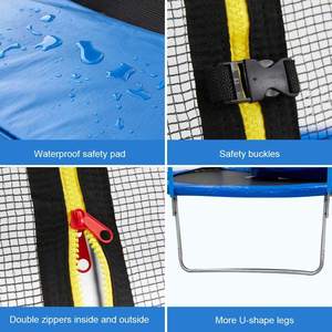 Trampolín Plegable de PVC <span class=keywords><strong>Sunsky</strong></span> para Adultos y Niños - Tamaño de Marco de 8/10/12 Pies con Red Protectora - Product Image 6