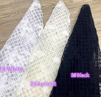 Magnifique tissu en maille de polyester brodé de style français, luxe léger, dentelle florale tridimensionnelle, tissu pour robe d'enfant