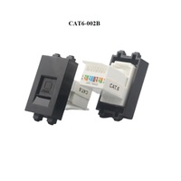 Montaje en chasis de Panel 128 tipo Rj45 Cat6 módulo conector extensor acoplador blanco negro dorado plateado gris Color placa de pared enchufe
