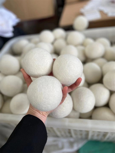 100% boules de séchage en laine de Nouvelle-Zélande 6-pack 7cm XL modèle avec sac en <span class=keywords><strong>coton</strong></span> épais feutre biologique aide à la lessive écologique - Product Image 3