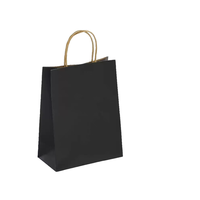 Sac fourre-tout en papier kraft vierge avec poignée torsadée, personnalisable avec logo, idéal pour les cadeaux de fin d'année et l'emballage de marchandises de détail