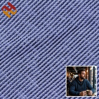 Tissu côtelé en polyester 100% 210GSM teint pour femmes/filles/hommes/garçons, idéal pour camisoles/t-shirts/bodys/robes/pulls