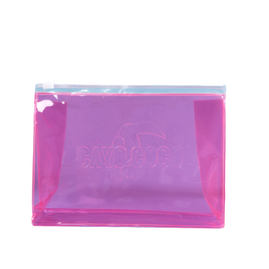 Bolsas de Maquillaje Holográficas de PVC con Cierre, 24*15cm, Precio al por Mayor, Lindas Bolsas de Cosméticos de TPU para Mujer con Diseño de Letras Personalizado - Product Image 4