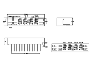 초고휘도 4 자리 7 세그먼트 빨간색 <span class=keywords><strong>LED</strong></span> 숫자 튜브 공장 직접 투명 가독성 디스플레이 - Product Image 4