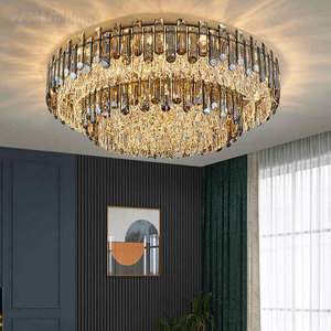 Bedroom Crystal <b>Ball</b> Ceiling Lamp Decoration K9 Crystals Round Chandelier Ceiling Light for Living Room - Product Image 4