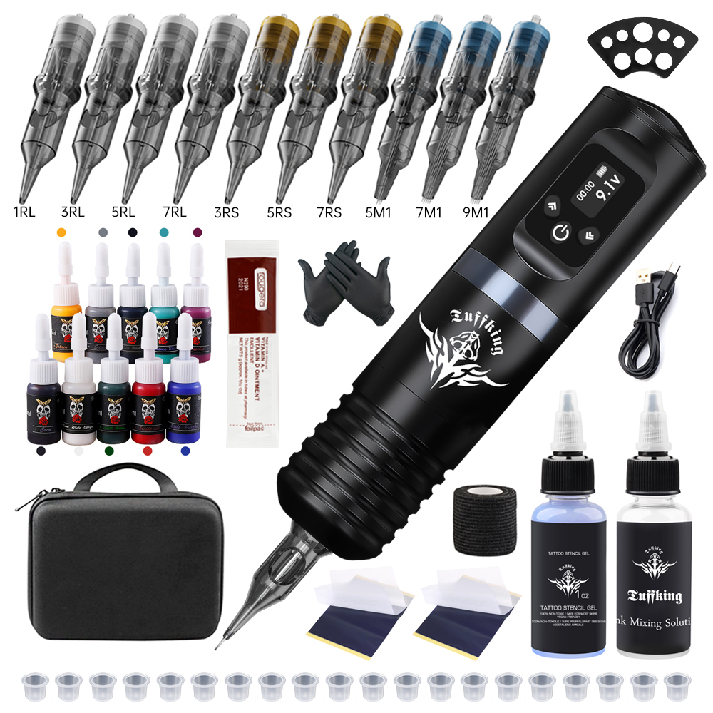 Tuffking Tattoo Machine Set - Complete Tools & Easy Operation