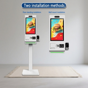 Thức ăn nhanh đặt hàng 21.5-32 inch tầng thường vụ tự dịch vụ thanh toán kiosk Điện dung màn hình cảm ứng 80 mét Máy in hóa đơn nhiệt - Product Image 4