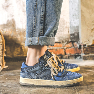 Chaussures en denim pour skateboard, marque privée personnalisée par le fabricant, baskets tendance pour hommes - Product Image 5