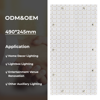 Feuille de panneau flexible 24V dimmable 3000K 4000K 6000K 242 LED avec diffuseur de surface, feuille LED pliable à rétroéclairage, CRI 90 élevé