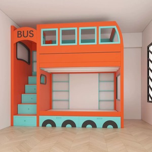 Ensemble de meubles de chambre à coucher d'intérieur de haute qualité lits en bois pour enfants <span class=keywords><strong>lit</strong></span> auto pour enfants <span class=keywords><strong>lit</strong></span> de voiture de garçon <span class=keywords><strong>lit</strong></span> de dessin animé - Product Image 6