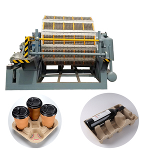 Machine de moulage et de formage de barquettes <span class=keywords><strong>en</strong></span> carton de pâte à <span class=keywords><strong>papier</strong></span> pour œufs de dinde et de caille, et de barquettes à café - Product Image 1