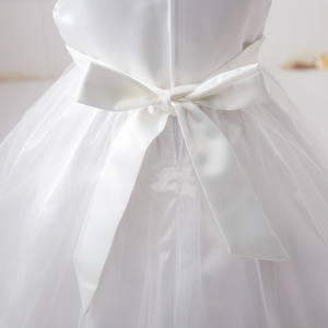 Wholesale Girls Chiffon Fluffy Long Ball Gown Eco-Friendly <b>Sequin</b> Sleeveless Flower Waistband Princess Performance Dress 10 - Product Image 5