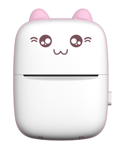 HL Children's Gift MINI Wireless BT 4.0 200DPI Photo Print Stickers Label Inkless Portable Thermal Printer in Stock Pink/Blue