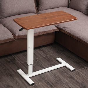 Adjustable Mobile Metal Overbed Bedside Coffee Table Easy-to-<strong>Store</strong> Sofa Side Table with Storage for <strong>Computers</strong> - Product Image 3