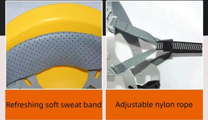 Giallo uomini regolabili lavoro testa di protezione PP elmetti di <span class=keywords><strong>sicurezza</strong></span> del lavoro industria caschi di <span class=keywords><strong>sicurezza</strong></span> per la costruzione - Product Image 5