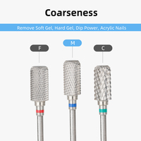 OEM ODM Fraise à ongles en carbure de 13 mm, anti-poussière, droite, 3/32, pour ponceuses à ongles électriques, pour le retrait de gel