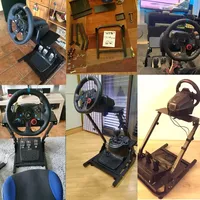 Support de volant de course en stock UE, support de simulateur réglable et pliable pour cockpit de jeu G29, simulateur de pédales non inclus