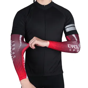 定制徽标纹身UPF 50 + 高弹性快速干燥紫外线保护自行车骑行户外运动手臂套