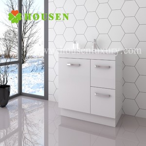 Vanité de salle de bain <span class=keywords><strong>blanche</strong></span> de style français de luxe armoire de lavage de salle de bain - Product Image 3