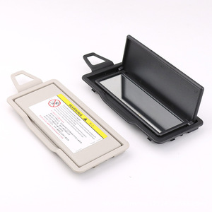 Pare-soleil Mercedes-Benz avec miroir de courtoisie, couvercle en plastique beige, gris, noir, accessoire intérieur de voiture - Product Image 5