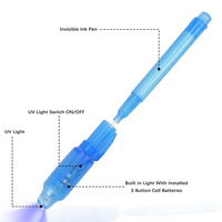 Stylo à LED magique lumineux multifonctionnel promotionnel lumière UV encre invisible stylo secret avec logo personnalisé Message marqueur stylo