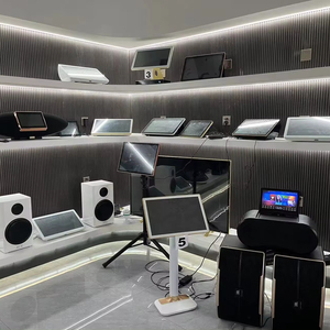 Professional Machine System High-Power <b>Amplifiers</b> and <b>Speakers</b> <b>With</b> 2 Wireless Microphones KTV Player Set - Product Image 5