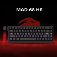 Clavier de Jeu Mécanique Professionnel MADLIONS MAD 68 HE RGB 60% Filaire à 68 Touches avec Interrupteurs Magnétiques Pro