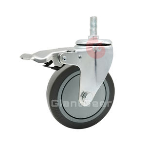 China Hersteller <span class=keywords><strong>Medium</strong></span> <span class=keywords><strong>Duty</strong></span> 3 ''4'' 5 ''Locking Silent Grey Tpr <span class=keywords><strong>Caster</strong></span> mit Bremse - Product Image 5
