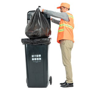 E-Clean Extra Large Thickened Black Flat-mouth Garbage Bags Xl Eco-friendly Plastic Bag Custom Made - Product Image 1