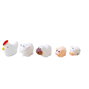 Animales de Granja en Miniatura de Resina, Accesorios de Joyería 3D DIY, Decoración del Hogar - Product Image 1