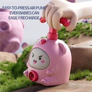Nouveau lanceur de ballons en latex à pression manuelle en forme d'animal de dessin animé, jouet de voiture aérodynamique, cadeau d'Halloween et de Noël pour enfants - Product Image 5