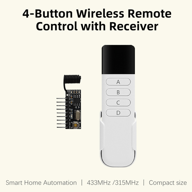 Miniature Decoding Wireless Receiver Module for Smart Home and RC Toys Featuring DC3.3-5.5V and 100m Long Transmission Distance
