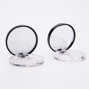 <span class=keywords><strong>Polvere</strong></span> <span class=keywords><strong>trasparente</strong></span> compatta fard compatto evidenziatore contorno compatto con specchio scatola vuota scatola di plastica contenitore cosmetico - Product Image 2