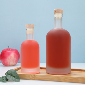 Bouteilles en verre mat de qualité supérieure pour spiritueux, avec bouchons hermétiques inviolables ou bouchons en liège, pour vin <span class=keywords><strong>maison</strong></span>, kombucha et boissons froides - Product Image 4